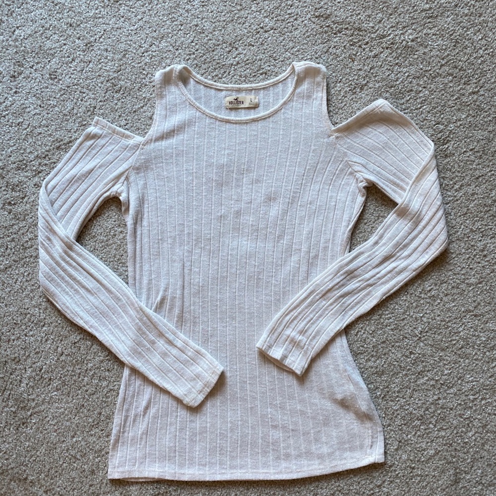 White off shoulders sweater